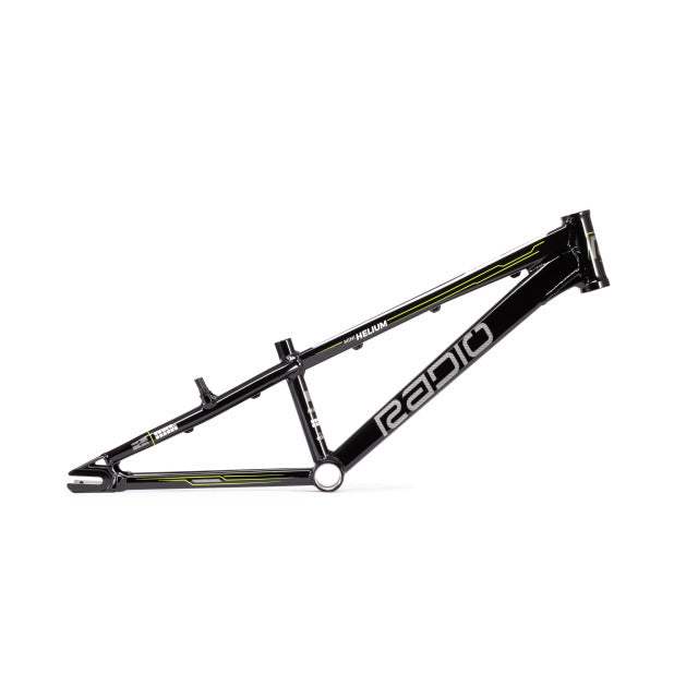 Black Radio Race Helium Mini Frame with forged dropout design and disc brake compatibility
