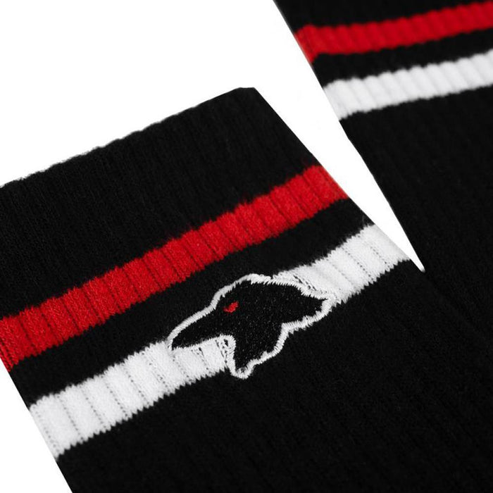 SHADOW FINEST CREW SOCKS - BLACK/RED