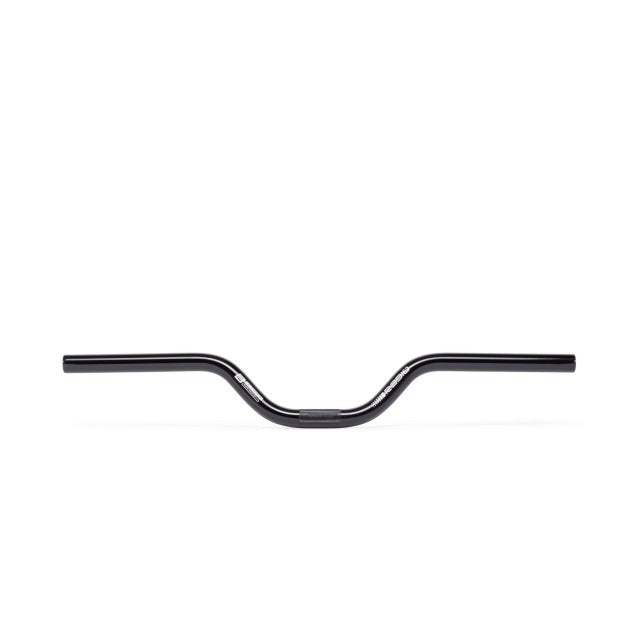 Black Race Xenon Mini Handlebar made from lightweight 6061-T6 alloy with 3 or 4 inch rise and 22.2mm clamp diameter.
