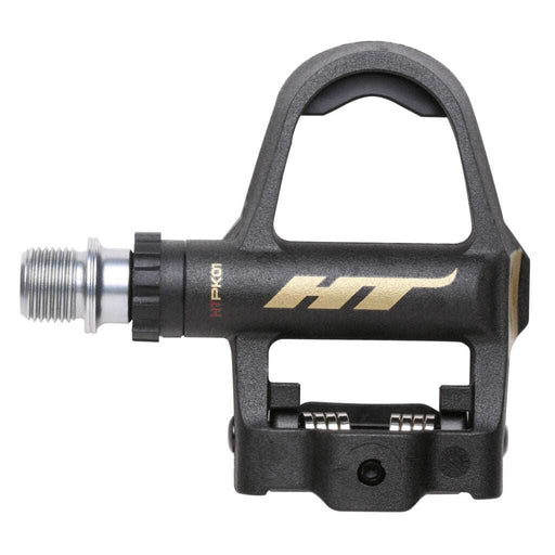 HT COMPONENTS PK01 lightweight carbon road bike pedal with CNC machined Crmoly spindle and sealed bearings