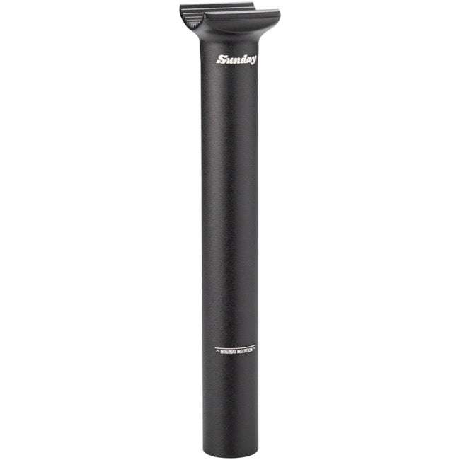 Sunday Pivotal Seat Post black traditional straight up design 200mm length 25.4mm diameter