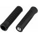 Black ODI BJORN V2.1 Lock-On bicycle grips with textured pattern and single clamp design made from recycled materials for comfort and durability