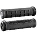 Pair of black ODI ELITE PRO v2.1 Lock-On ergonomic bicycle handlebar grips with variable knurl pattern and single clamp system