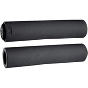 Black ODI MTB F-1 FLOAT GRIPS made with lightweight A.I.R.E. compound and micro-textured surface for improved comfort and control