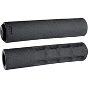ODI MTB F-1 Vapor Grips black ergonomic mountain bike handlebar grips with textured surface and finger cutouts for improved comfort and control