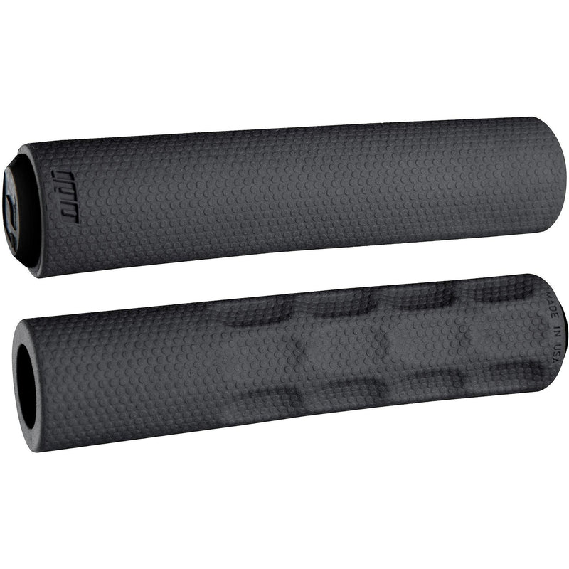 ODI MTB F-1 Vapor Grips black ergonomic mountain bike handlebar grips with textured surface and finger cutouts for improved comfort and control