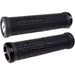 Black ODI Stay Strong V2.1 lock-on bicycle grips with embossed Stay Strong logo and single clamp design