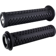 Black Vans V2.1 Lock-On Grips with updated waffle pattern and single-clamp design for bike handlebars