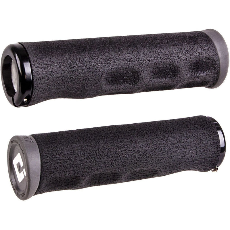 ODI MTB F-1 SERIES Dread Lock black lock-on mountain bike grips with textured surface and ergonomic design for comfort and control