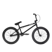 Black SUBROSA ALTUS BMX bike with 20-inch wheels and Hi-Ten steel frame designed for smaller riders.