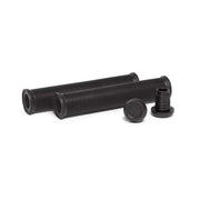 Black RADIO LOGIN XL GRIP bicycle handlebar grips with ribbed texture and rubber bar ends