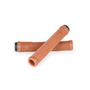 ÉCLAT PULSAR GRIP bicycle handle grips in gum color, flangeless mushroom style, super soft rubber, made by ODI.
