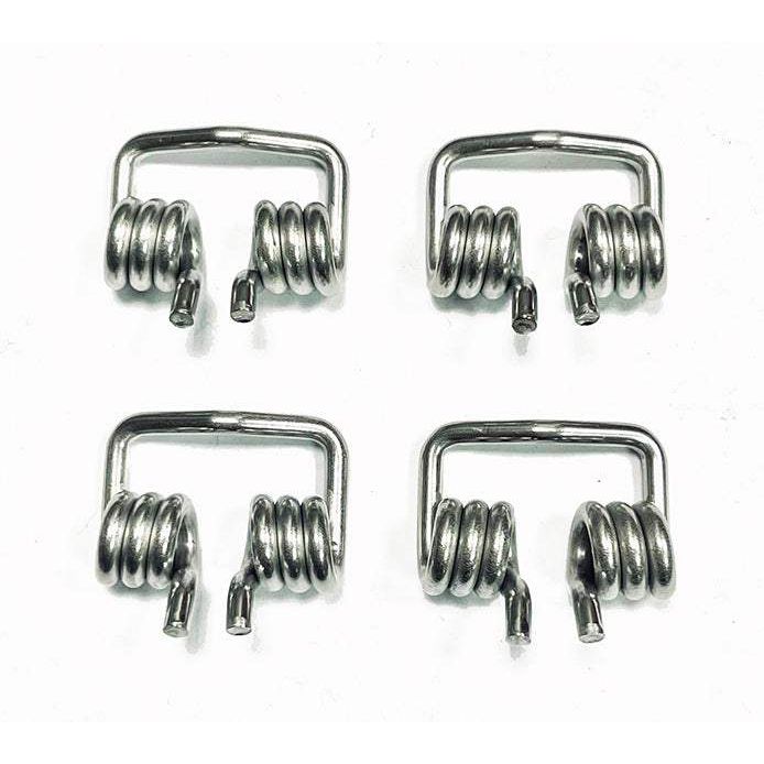 Set of four HT COMPONENTS T1 stainless steel springs with 2.8mm diameter for HT T2, T1, GT1 models.