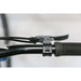 Close-up of black MTB G1 Brake Cable connected to a Title G1 brake lever on a mountain bike handlebar