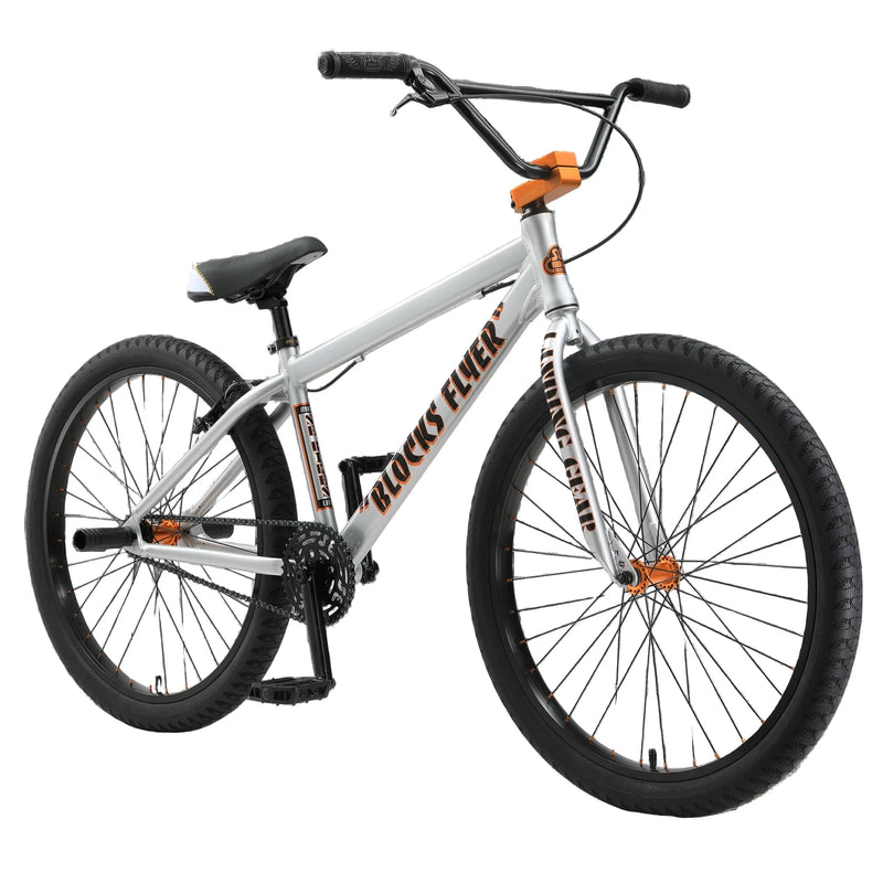 SE BIKES BLOCKS FLYER 26 - ICED OUT SILVER