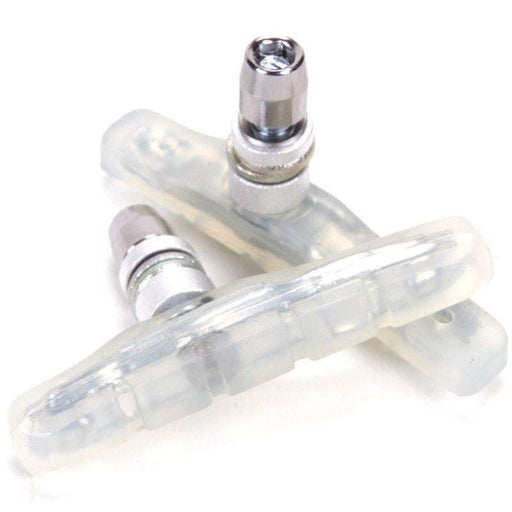Clear Odyssey A-Brake Shoe pads for bicycle braking with metal attachment screws