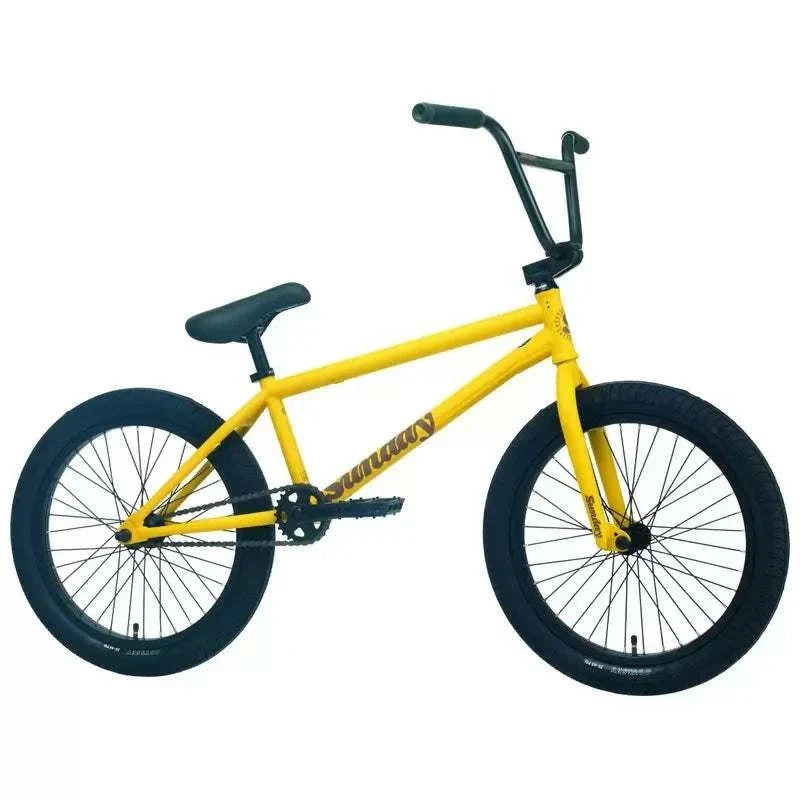 Matte mustard Sunday EX Arteaga 20" BMX bike with 100% chromoly frame and Odyssey components
