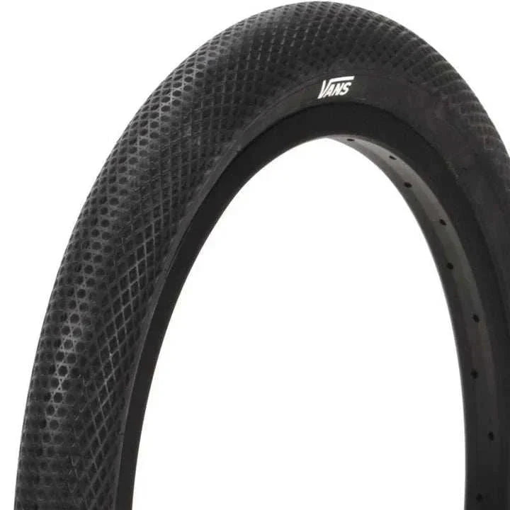 CULT VANS WAFFLE 20x2.4 black BMX tire with waffle tread pattern and lightweight high-pressure sidewalls