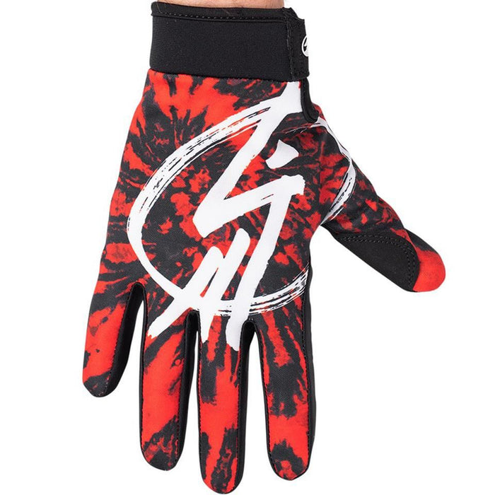 SHADOW CONSPIRE GLOVES - RED TIE DYE