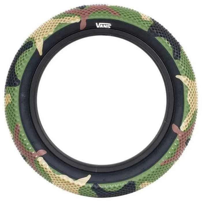 CULT VANS WAFFLE 12x2.2 inch tire with camouflage pattern and waffle tread for high grip and lightweight performance