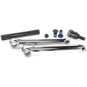 CULT CREW 18inch Cranks chrome tubular BMX crankset with spindle and bolts