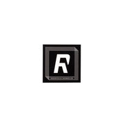 Radio Ramp Sticker Set with bold white RA logo on black background