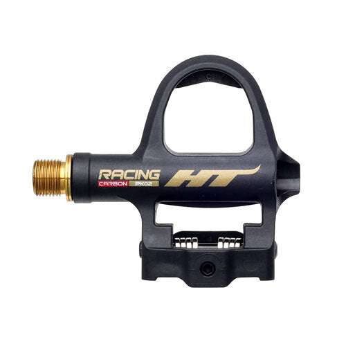 HT COMPONENTS PK02T lightweight carbon composite racing bike pedal with titanium spindle and Look compatible cleat system