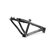 Black RADIO GRIFFIN PRO hydroformed alloy BMX bike frame designed for dirt and slopestyle competition with gyro tabs and crankstopper system