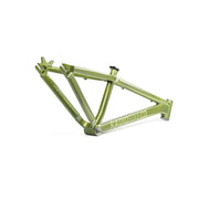 Green RADIO CRONUS Frame made from 6061-T6 aluminum for durable slopestyle biking