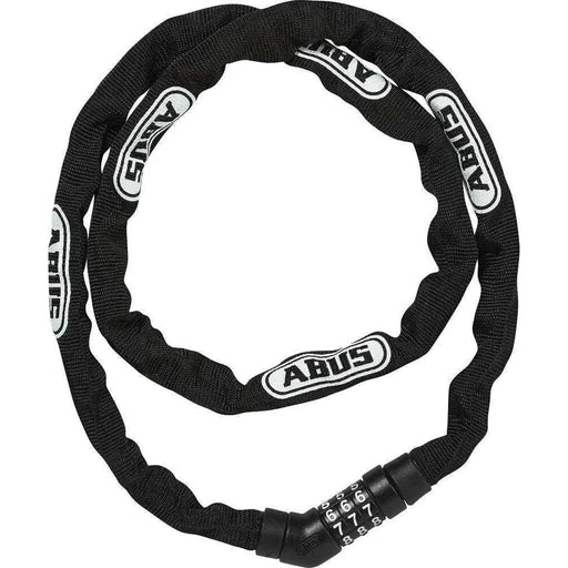 ABUS STEEL-O-CHAIN bike lock with 4mm hardened steel chain and combination code lock, 110cm length