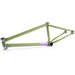 Fiend Ty Morrow BMX frame in olive green 4130 chromoly with gusseted tubes and tapered seatstays