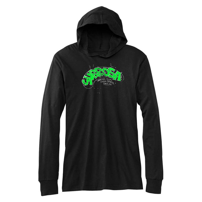 SUBROSA FOR THE KIDS HOODED LONG SLEEVE T-SHIRT - BLACK