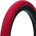 Red Primo Churchill tire with durable tread and black inner rim for enhanced traction and stability.