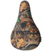STRANGER JCAP SEAT fat pivotal bike seat with custom camouflage patch designed by Jordan Capece