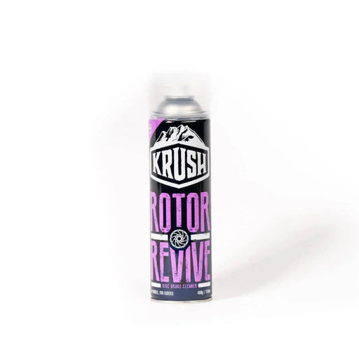 KRUSH ROTOR REVIVE disc brake cleaner spray can against white background