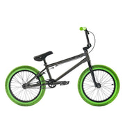 SUBROSA TIRO 18" BMX bike with lightweight steel frame and bright green tires designed for smaller riders and durable BMX use