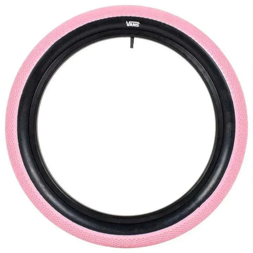 CULT VANS WAFFLE 20x2.4 pink bicycle tire with classic waffle tread pattern and high pressure sidewalls
