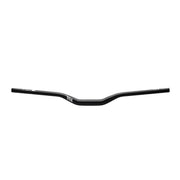 TITLE MTB AH1 black mountain bike handlebar 31.8mm clamp diameter with matte finish and ergonomic rises
