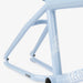 Light blue WETHEPEOPLE TRIGGER FRAME BMX bike frame made from Japanese seamless 4130 chromoly tubing with adaptive geometry and signature decals