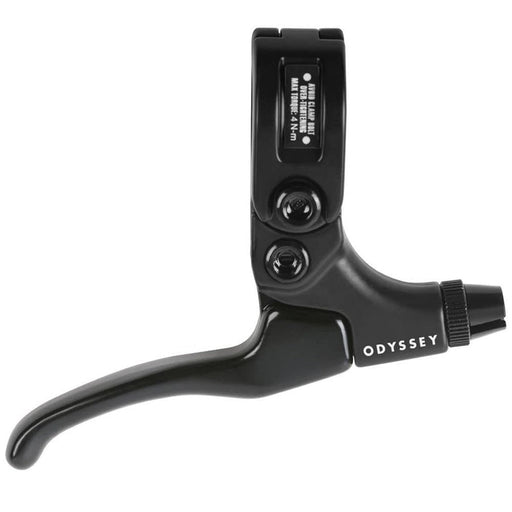 Black Odyssey Monolever brake lever with hinged clamp for BMX bikes