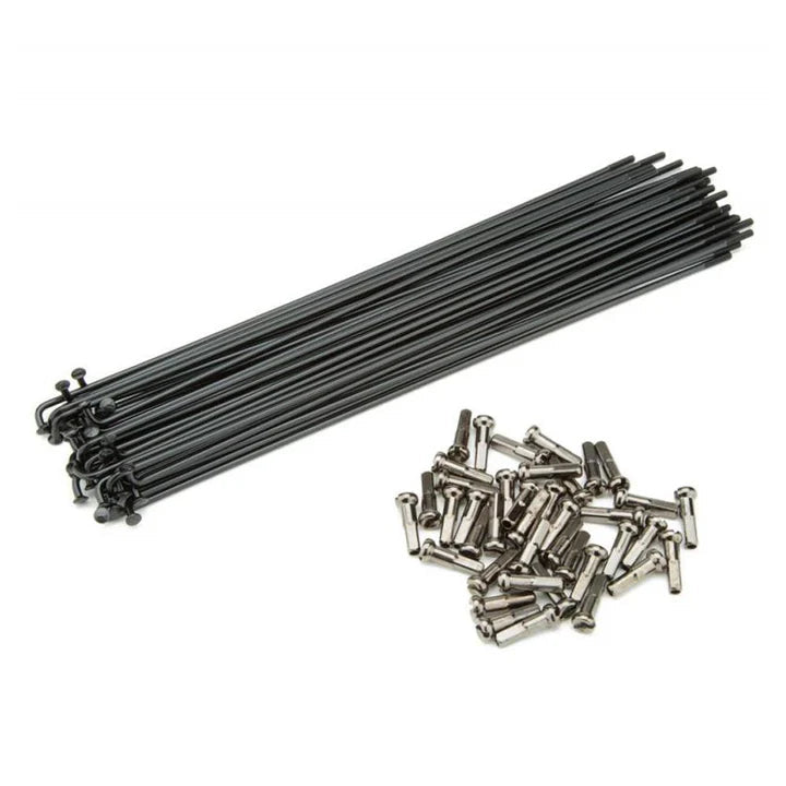 CINEMA STAINLESS SPOKES - BLACK - 184MM