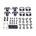 HT Components X2 Mechanism kit with springs, plates, screws, and adjustment parts for precise and durable bicycle performance.