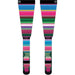 FIST colorful Los Taka high leg socks with striped multi-color design, Thermolite technology, breathable mesh panel, and anatomical cushioning for comfort.