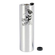 Silver Bone Deth Slide Pipes steel peg with skull logo and anti-spin bolt for BMX bikes