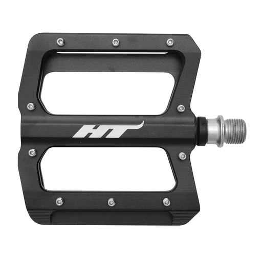 HT COMPONENTS AN01 black aluminum CNC machined bicycle pedal with replaceable pins and sealed bearings