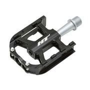 HT Components AR12 lightweight black CNC machined aluminum bike pedal with replaceable pins and sealed bearings