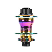 ARISE ECHO Rear Hub lightweight cassette hub with exclusive double ratchet system, 28h or 36h spoke holes, 15mm or 10mm axle compatible, oil slick finish.