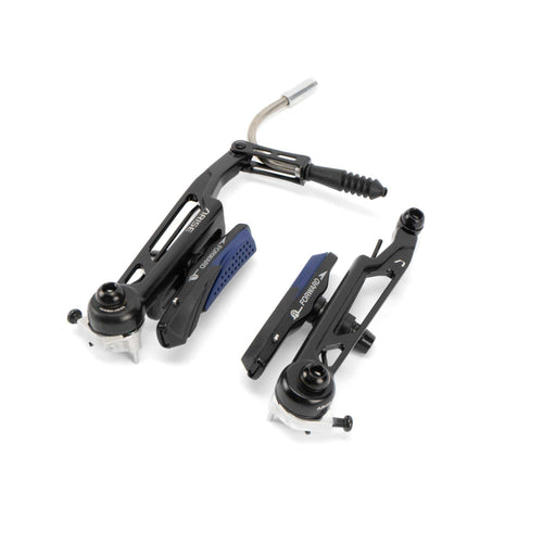 ARISE XENON PRO V-BRAKE set with lightweight cold-forged alloy arms and dual compound brake pads