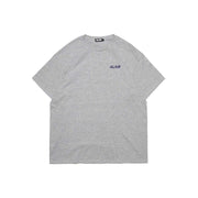 Gray ALIVE INDUSTRY 22LOGO T-shirt with small ALIVE logo on chest