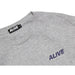 Grey ALIVE INDUSTRY 22LOGO T-shirt with crew neck and printed ALIVE logo